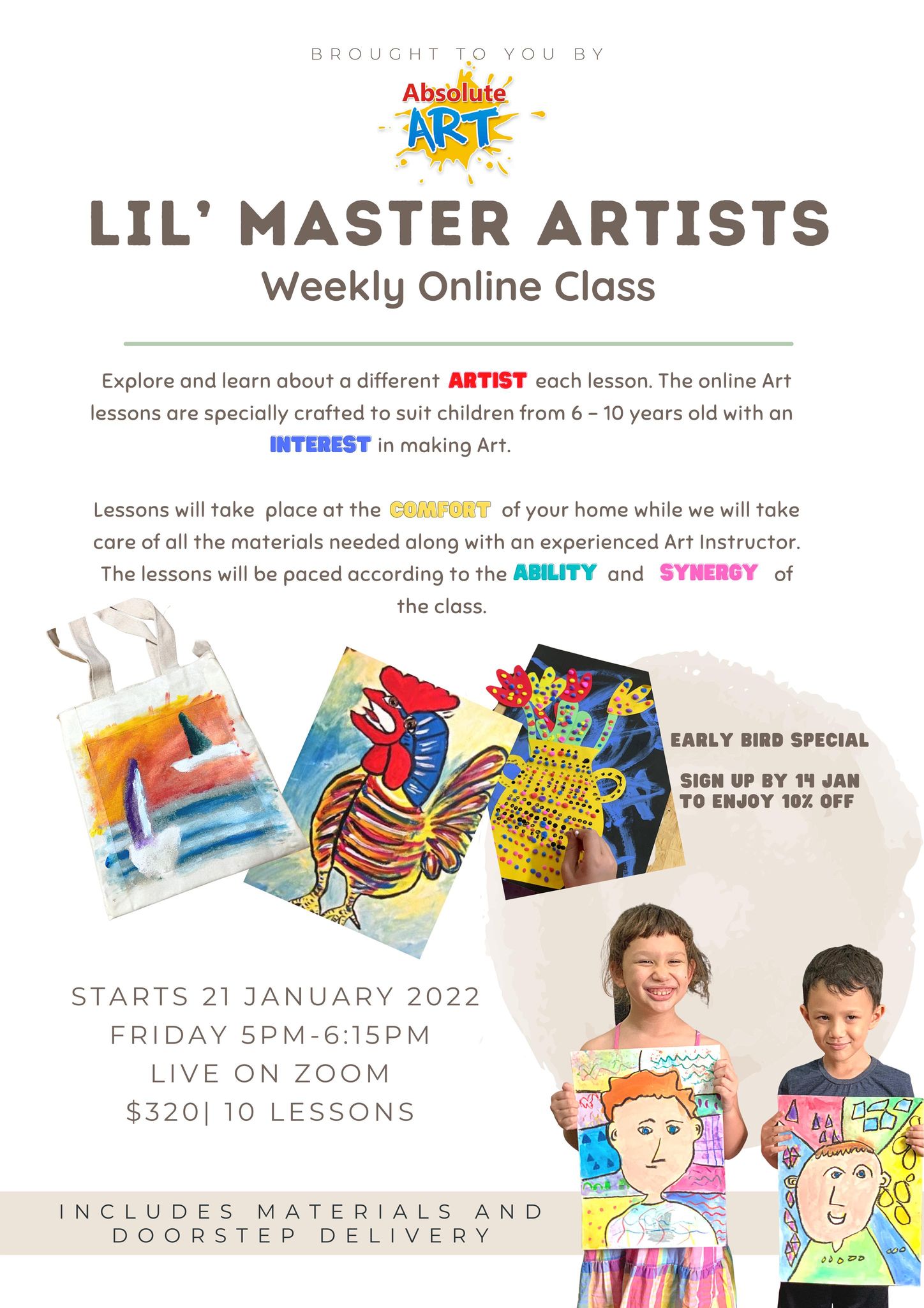 Art workshop - Lil' Master Artists 2022
